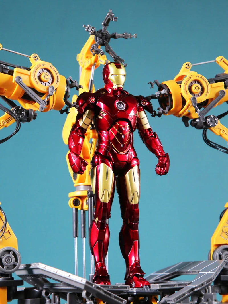 MK4 Iron Man Gantry Original 1/10 Tony Stark Model Action Figure Collectible Toy Gift for Kids