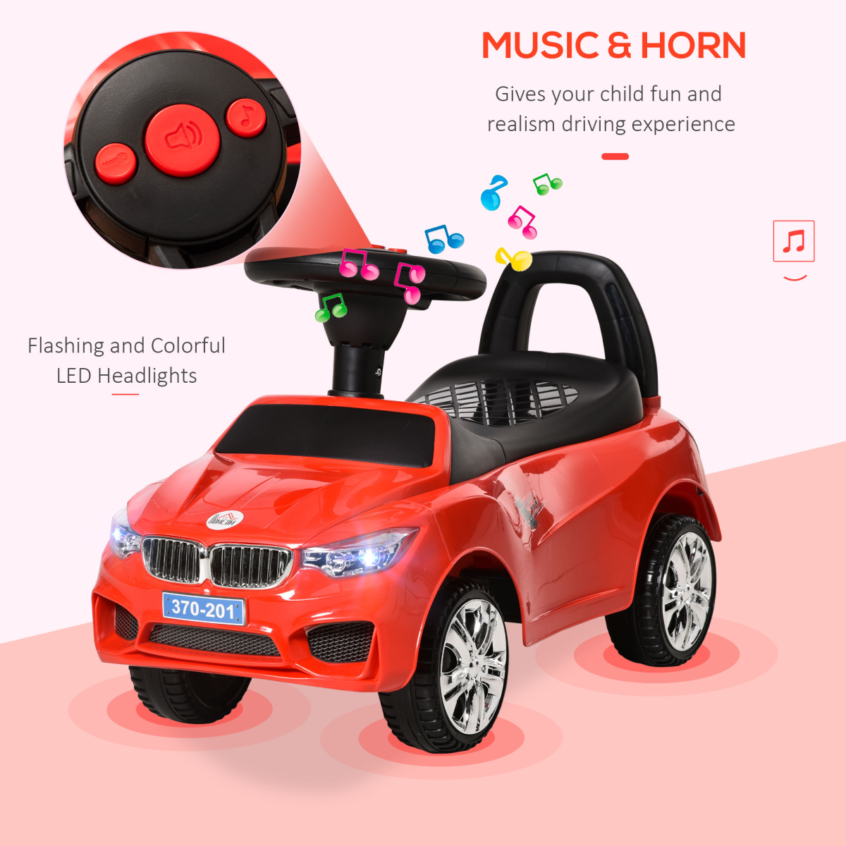Little Racer Red Foot-to-Floor Car for Toddlers