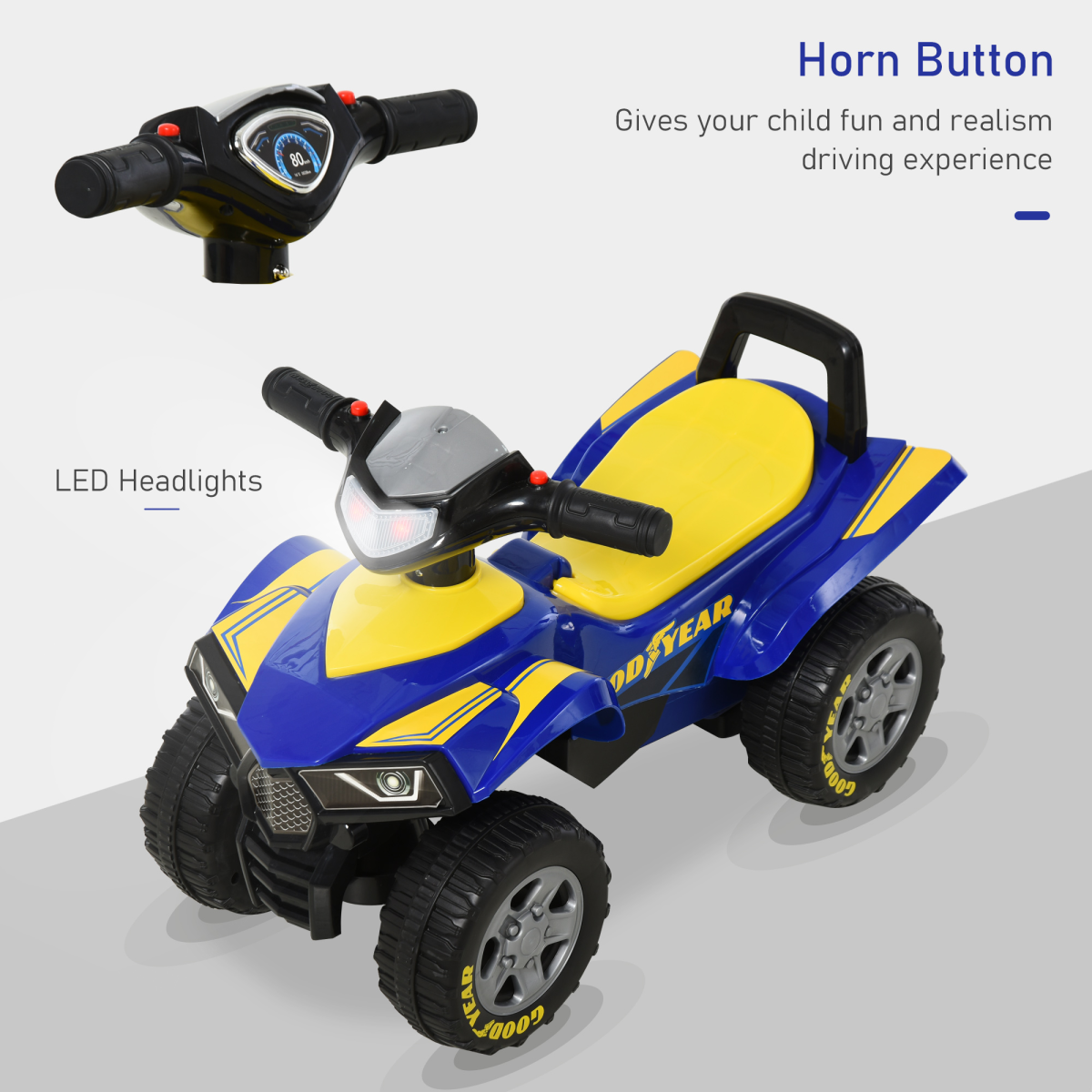 Goodyear Baby Quad Ride-On Walker