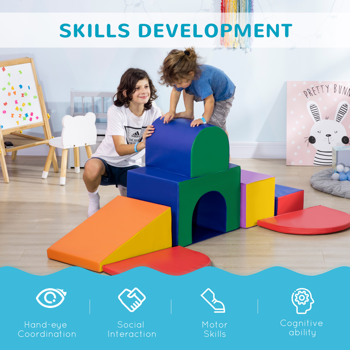 Colorful 7-Piece Foam Soft Play Se