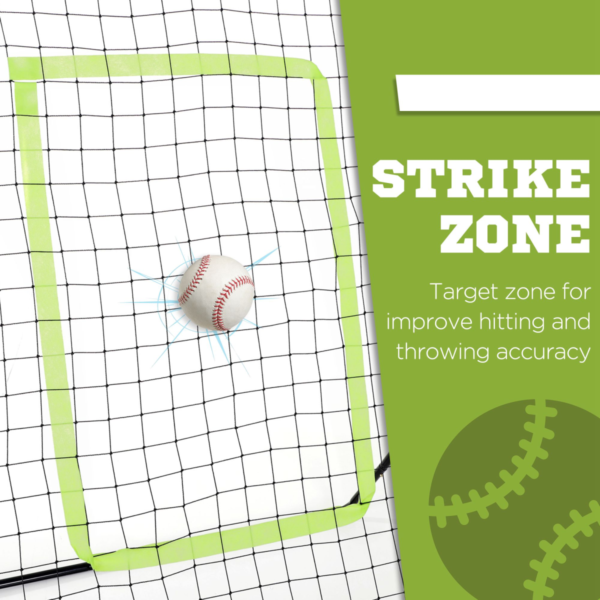 All-Sport Rebounder Net: Training for Teens & Adults (Baseball/Softball)