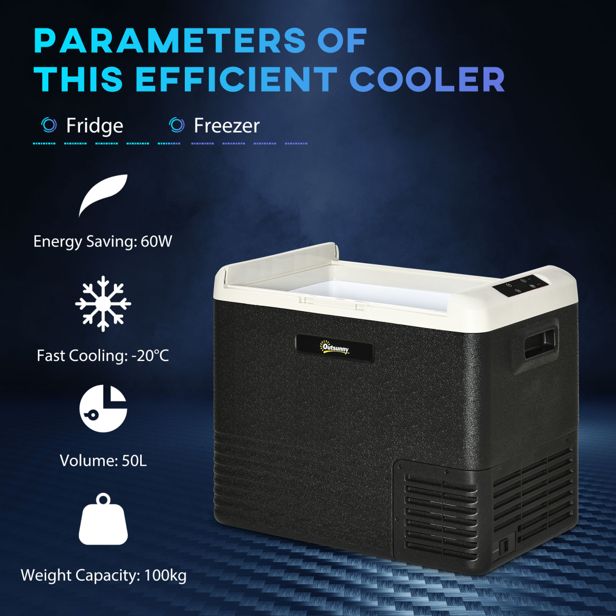 50L Portable 12V Car Refrigerator