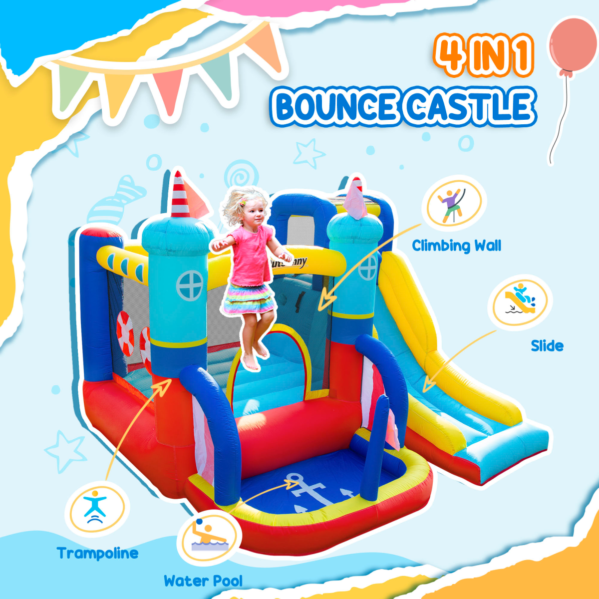 Ultimate Kids Inflatable Bouncy Castle