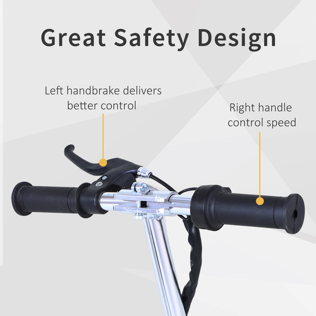 Kids Foldable Electric Scooter with 120W Battery, Brake & Kickstand