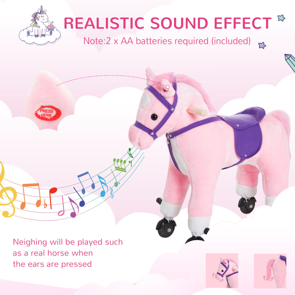 Deluxe Wheeled Rocking Horse