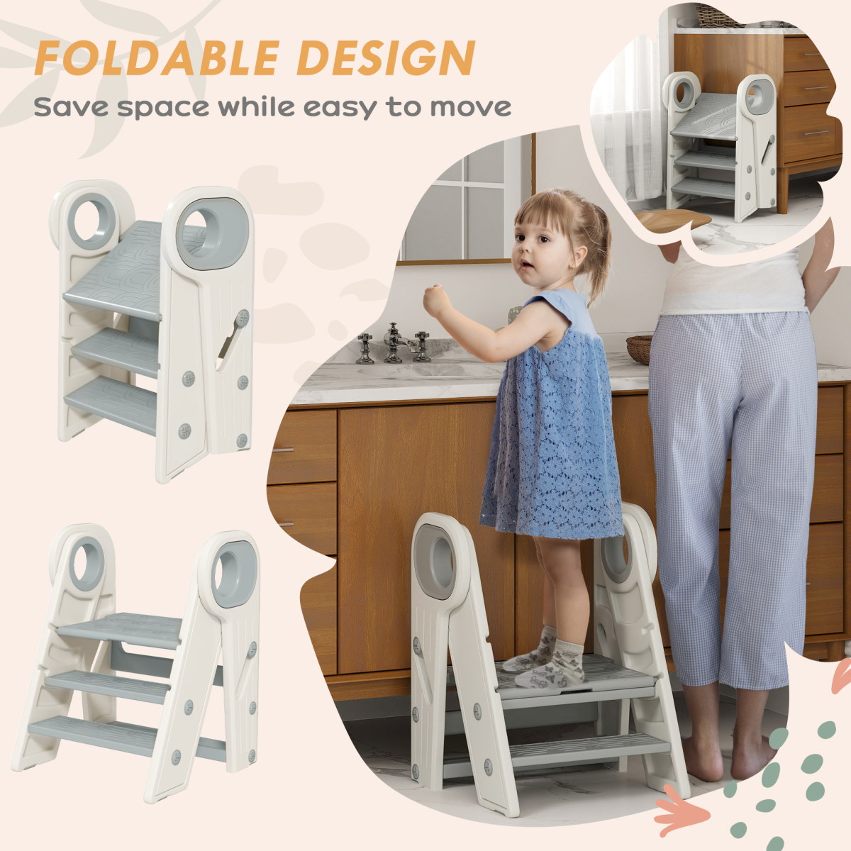 AIYAPLAY Adjustable Toddler Tower