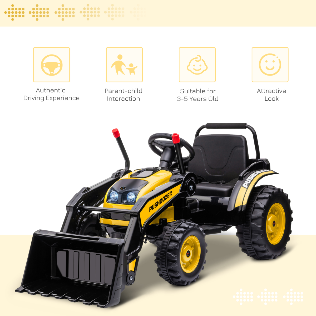 Electric Kids Digger Ride-On Excavator