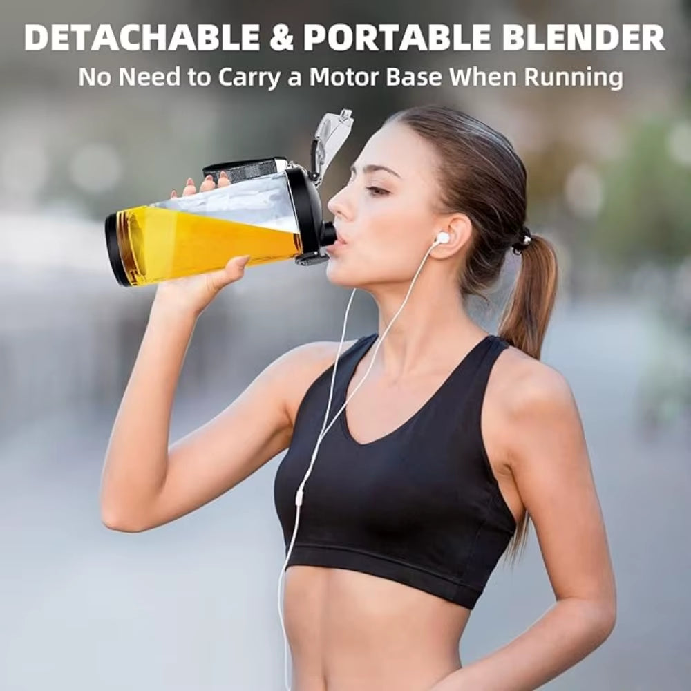 4000Mah Portable Juicer Mixer Cup 600ML with 6 Blades