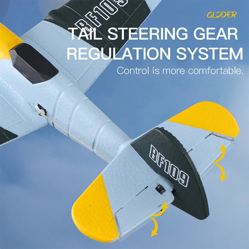 BF109 RC Plane - Professional 2.4G Remote Control EPP Foam Glider - Perfect Gift for Kids!