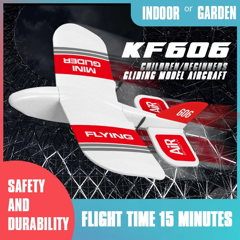 2.4G Mini RC Drone - EPP Foam Glider Electric Model Airplane for Kids - Remote Control Agricultural Flying Toy