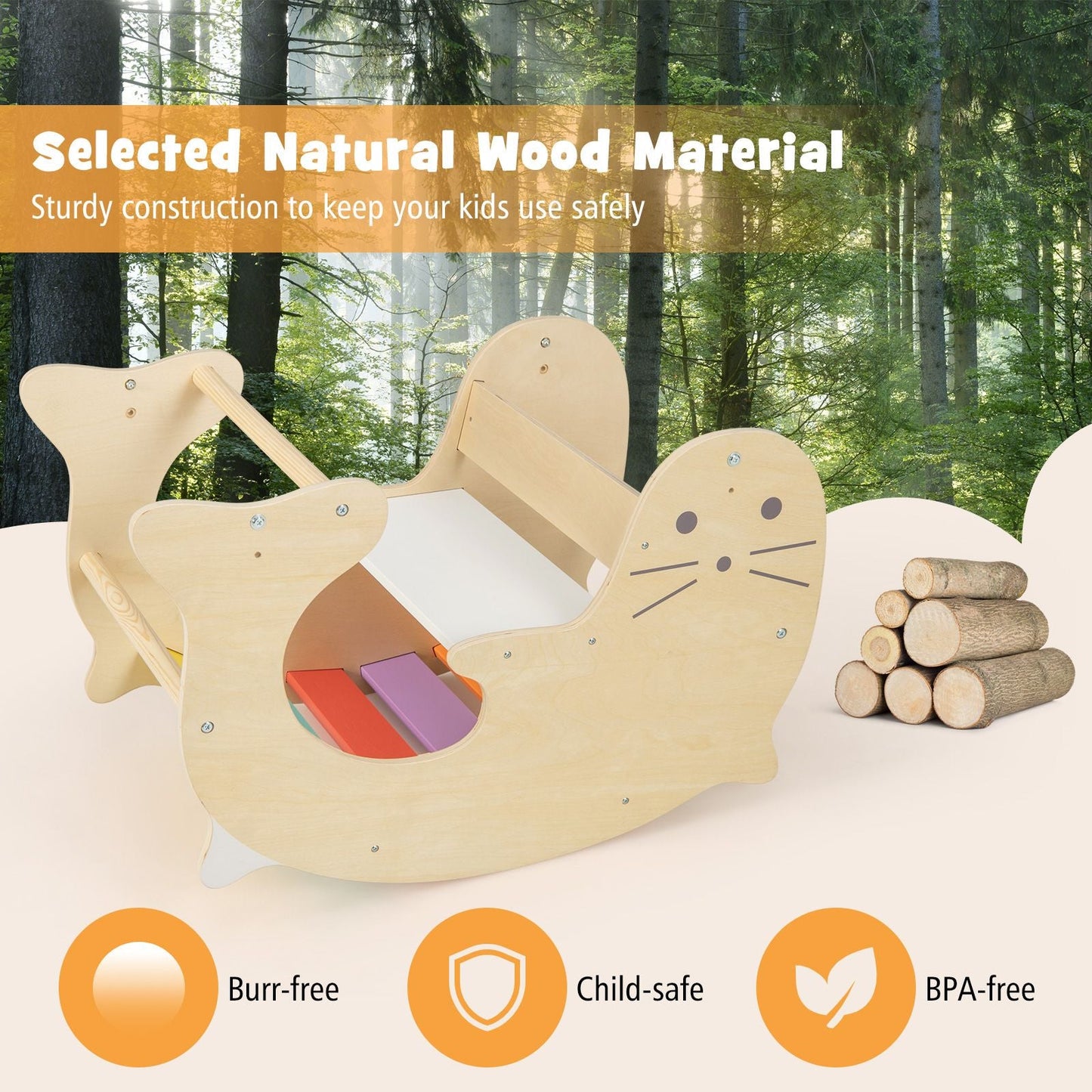 3-In-1 Climbing Toy Set for 3-14 Years Old Toddlers