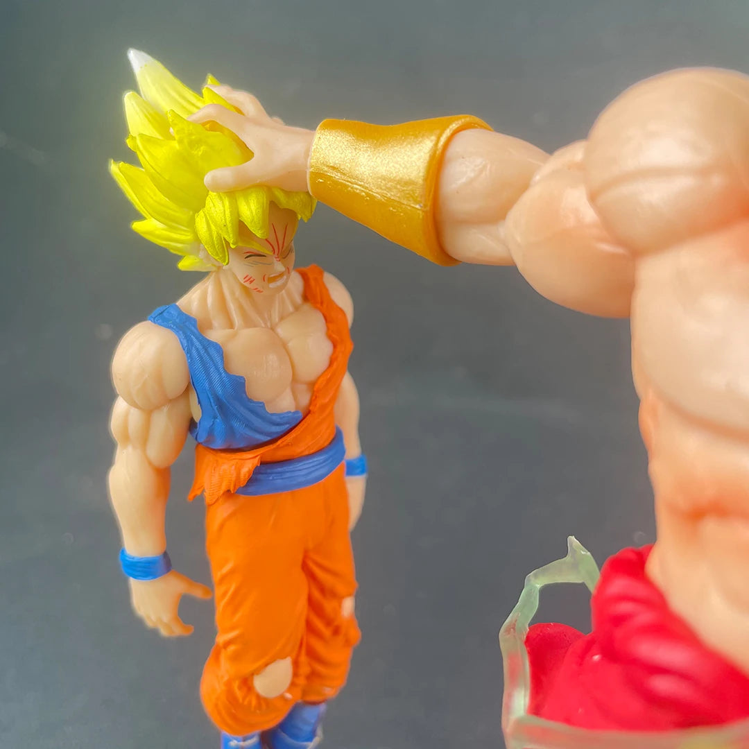 Epic Dragon Ball Broly vs Son Goku 20cm PVC Action Figure - Perfect Collectible Statue & Gift!