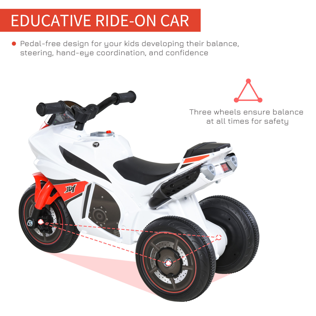 Adventure Awaits Kids 3-Wheel Police Ride-On Bike