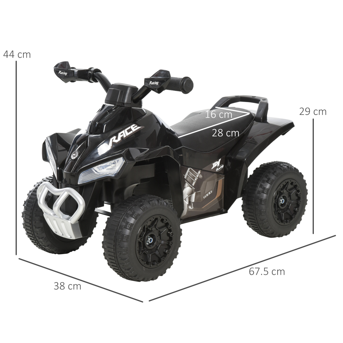 No Power Quad Toddler Ride on Car Foot-to-Floor Sliding