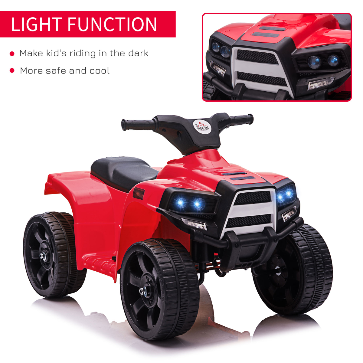 Thrilling Black 6V Electric ATV for Kids for 18-36 Months