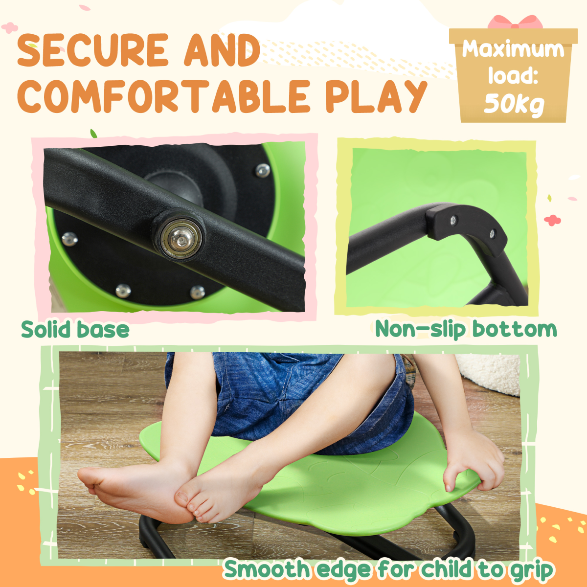 AIYAPLAY Sensory Spinning Chair for Kids
