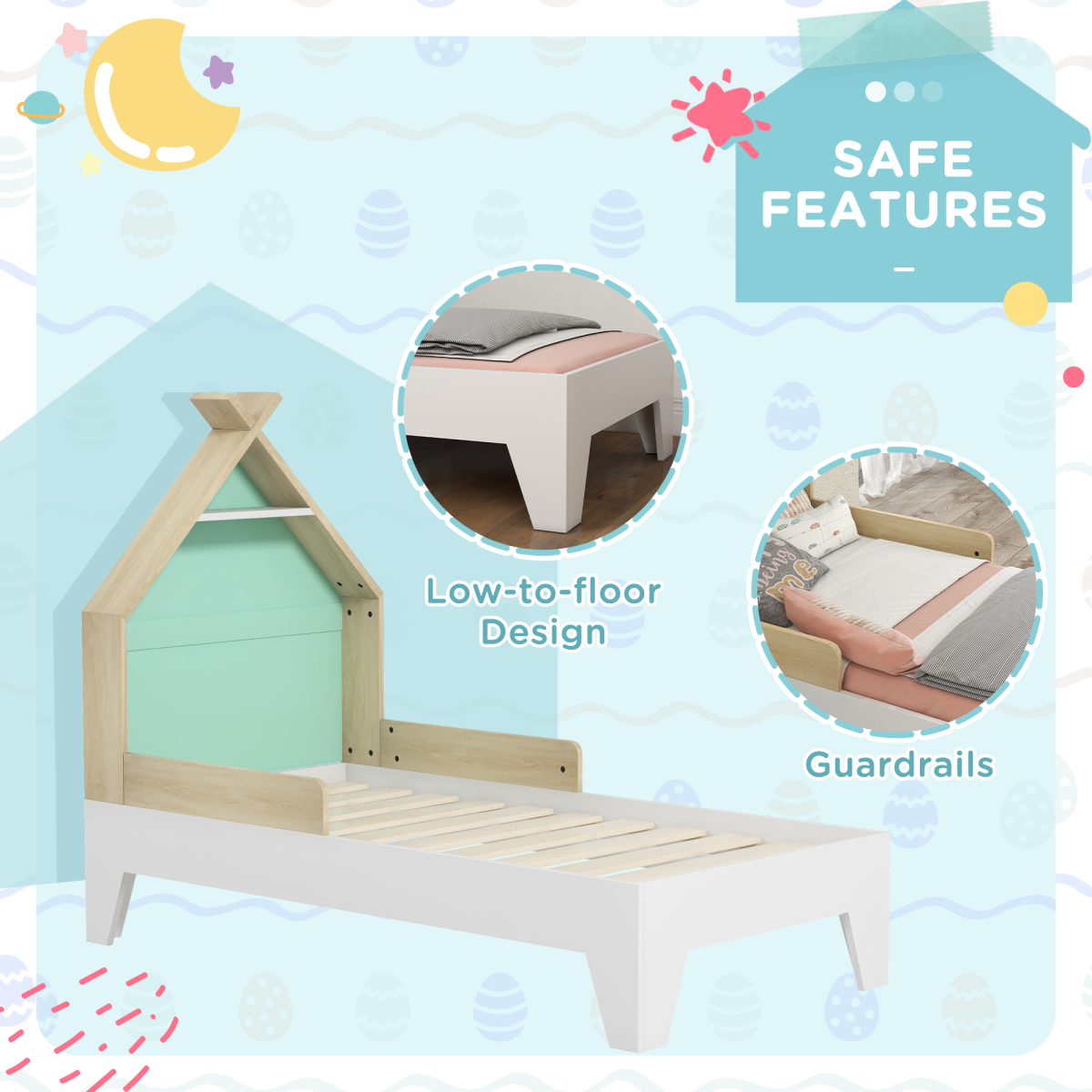 AIYAPLAY Enchanted Tree House Toddler Bed