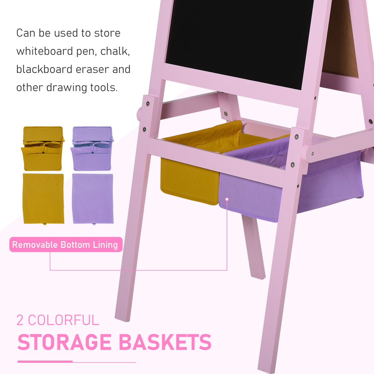 Creative Kids Wooden Double-Sided Easel