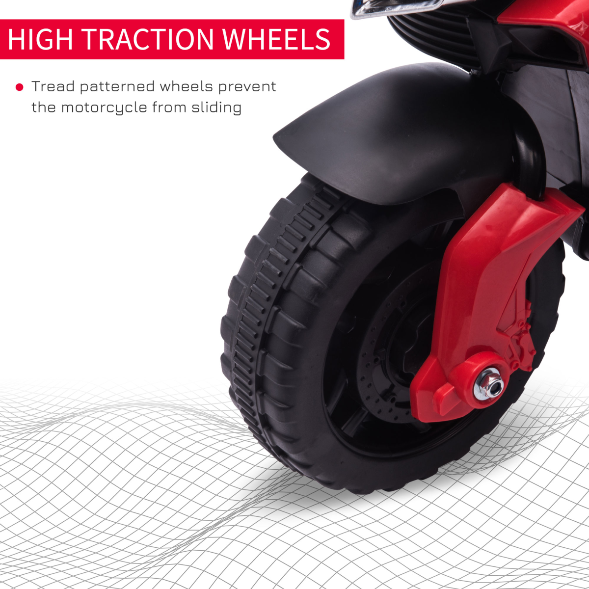 Red 6V Kids Electric Motorcycle Ride-On Toy - Fun & Safe Adventure!