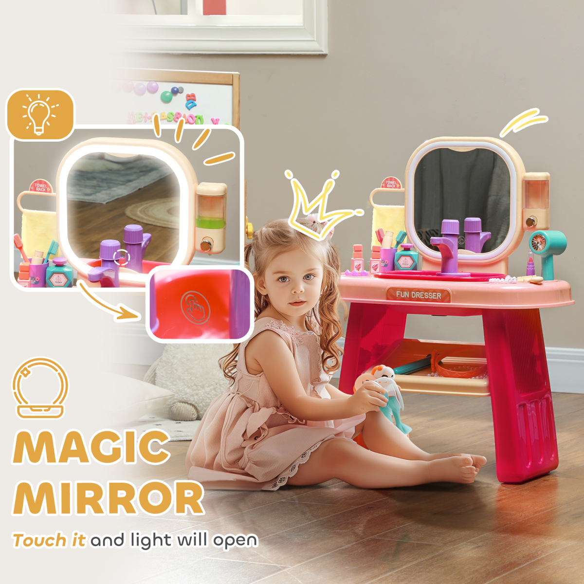 AIYAPLAY Magical Kids Dressing Table