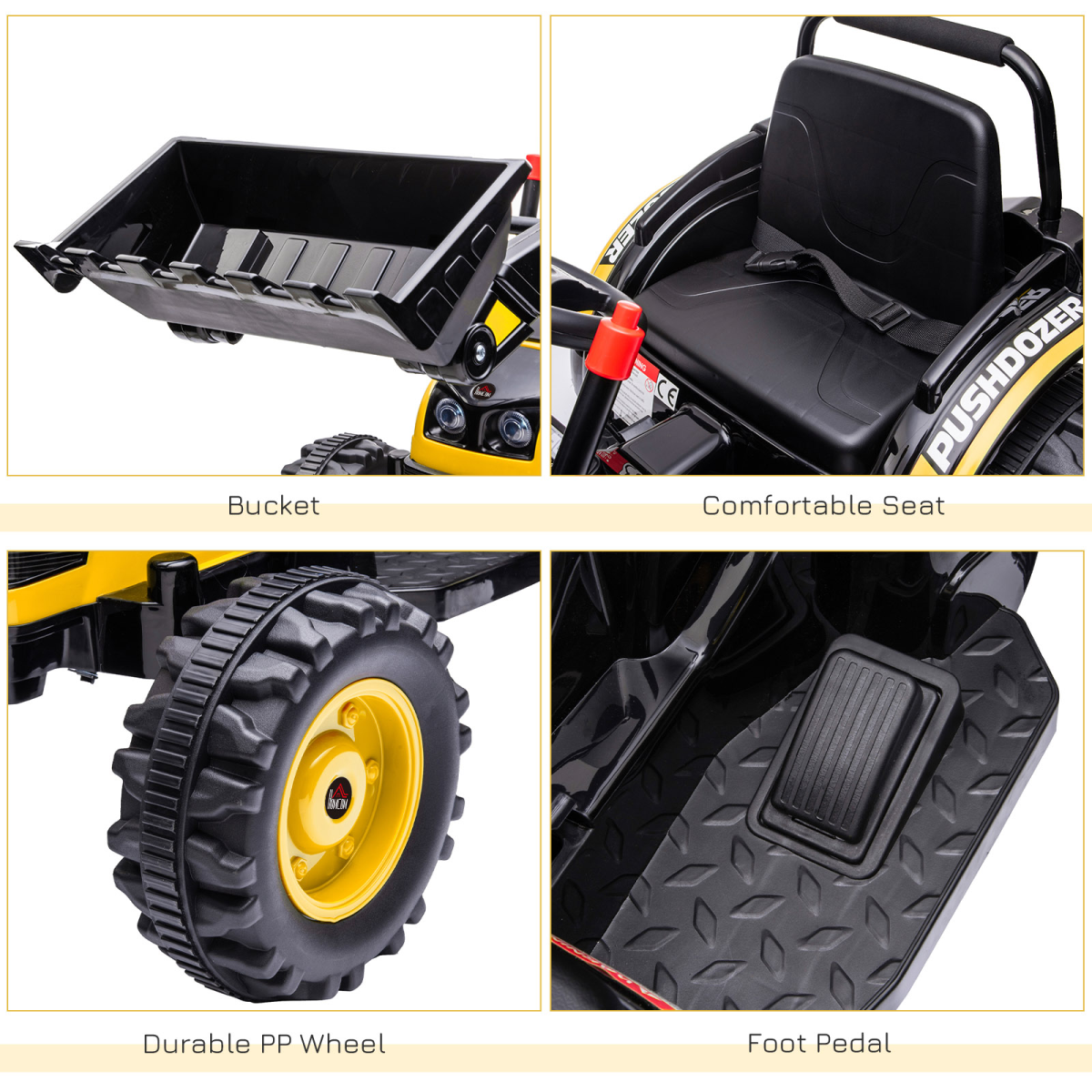 Electric Kids Digger Ride-On Excavator