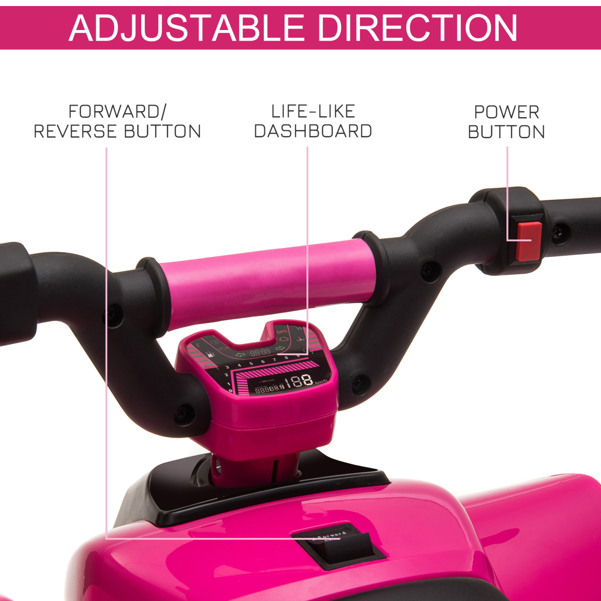 Adventure Awaits: 6V Kids Electric Ride-On Car for Toddlers - Pink Fun!