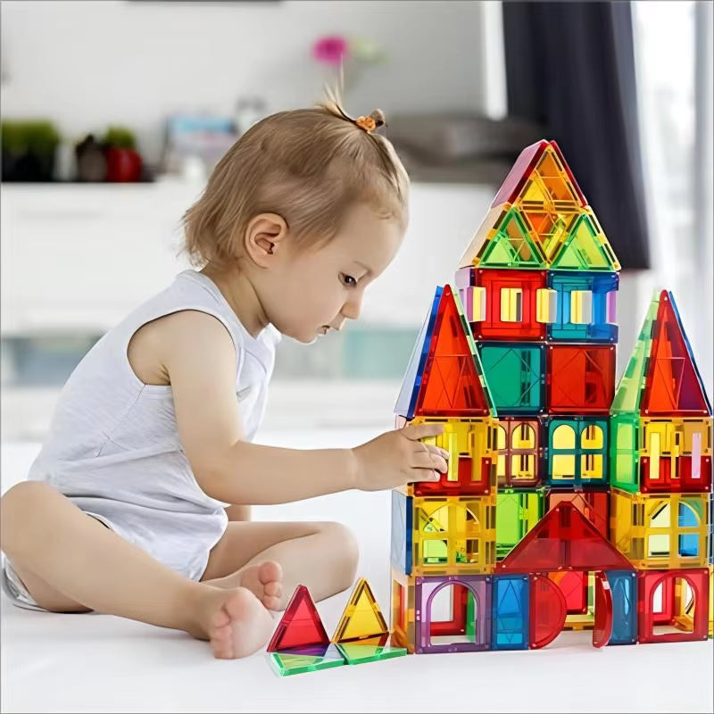 Magblock 66PCS Magnetic Building Blocks Set for Kids Ages 3-10