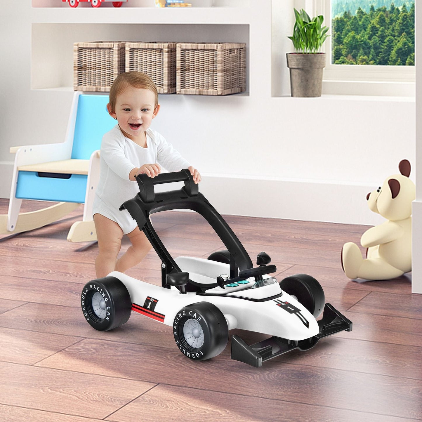 Versatile 4-In-1 Baby Push Walker