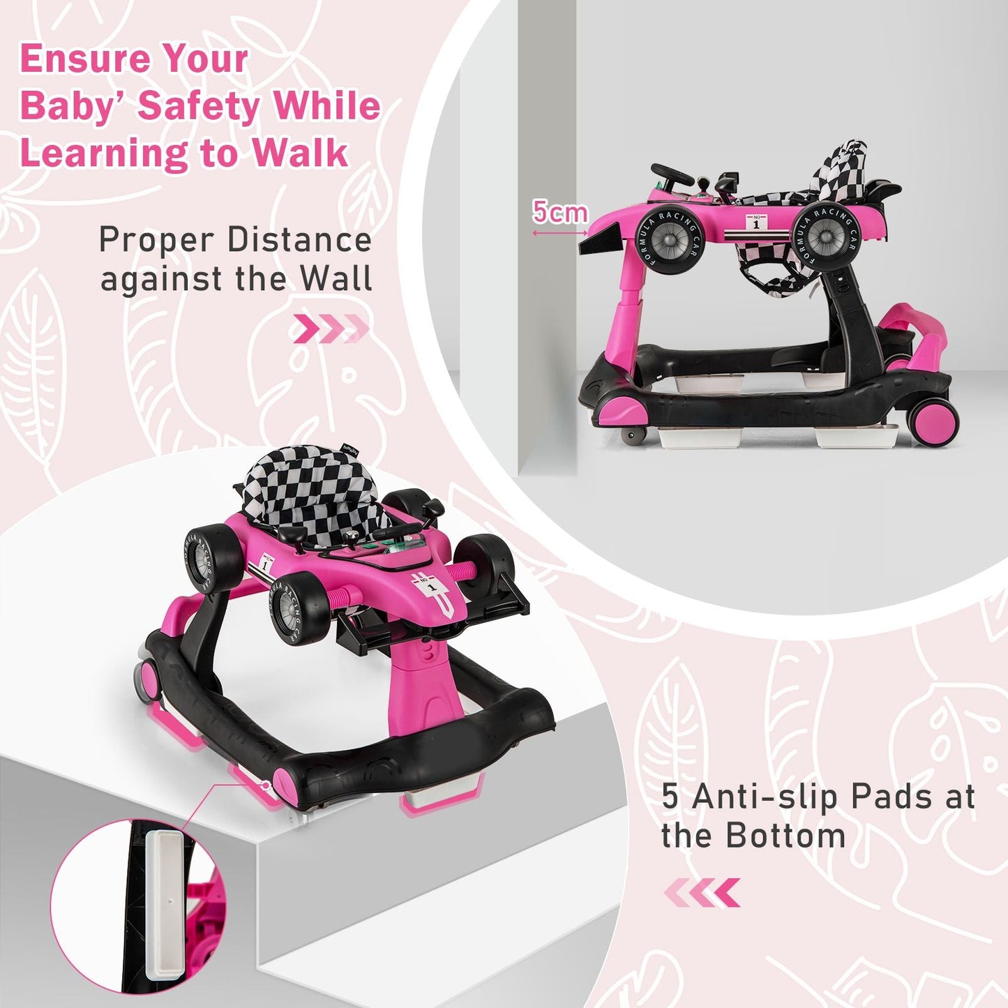 Versatile 4-In-1 Baby Push Walker
