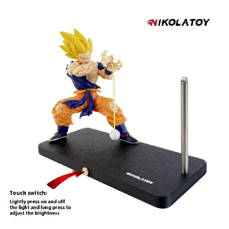 Nikolatoy Dragon Ball Z Kakarotto Son Goku Kamehameha Wave Magnetic Light Lamp