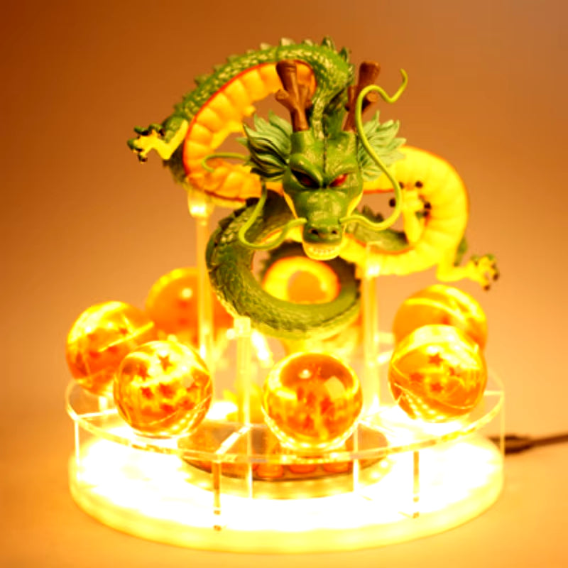 Z Shenron Lamp Super Saiyan Goku Action Figure Shenlong Model Light Base Collection Gift
