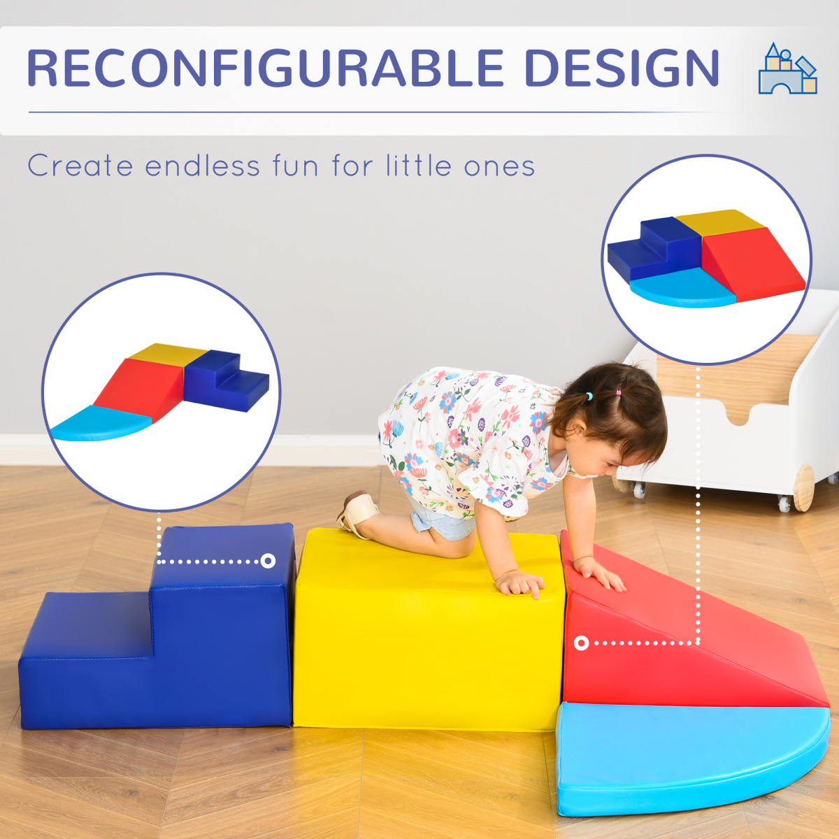 Soft Play Set: 4-Piece Foam Climb for Toddlers