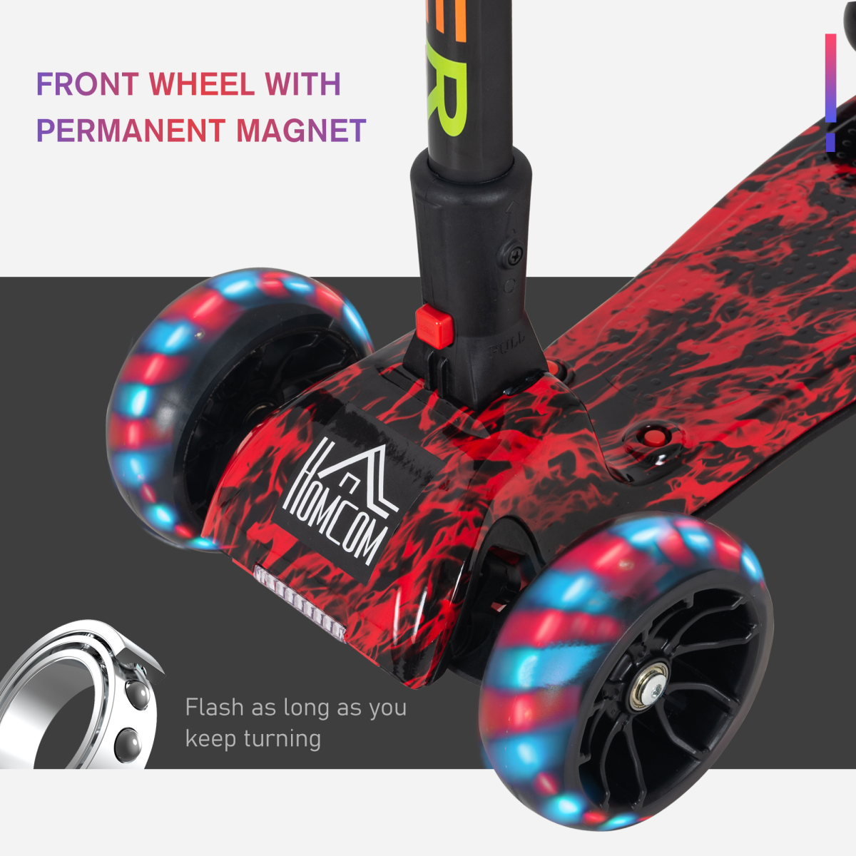 Ultimate Kids E-Scooter: Light & Music Features with Fun Water Mist Spray!