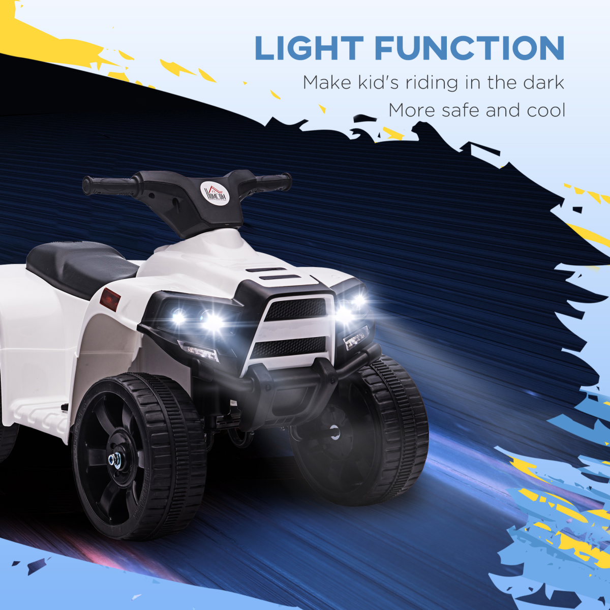 Electric Kids ATV Fun Ride-On Car for Toddlers 18-36 Months - Black