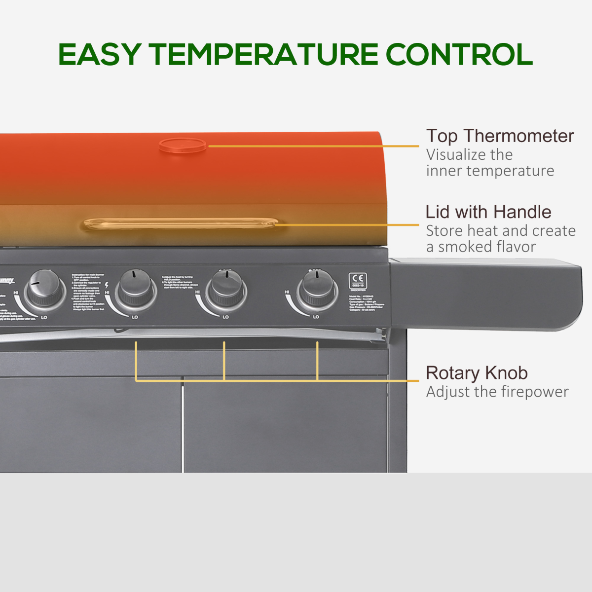 4-Burner Stainless Steel Gas BBQ Grill