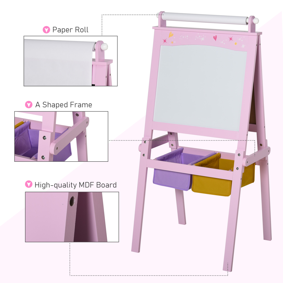 Creative Kids Wooden Double-Sided Easel