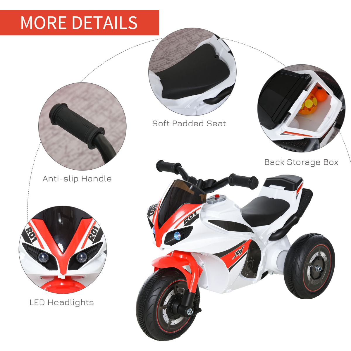 Adventure Awaits Kids 3-Wheel Police Ride-On Bike