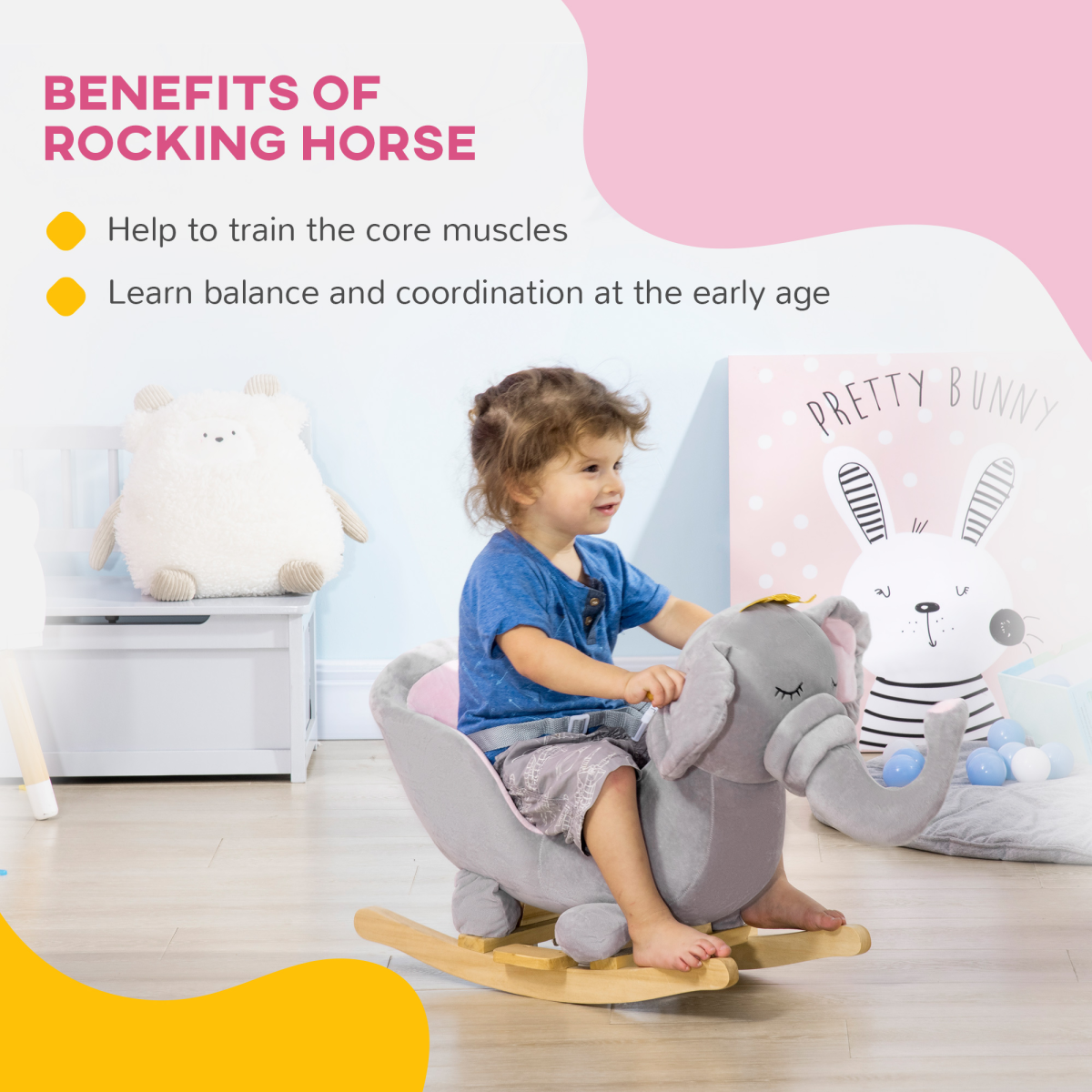 Elephant Rocking Chair for Little Adventurers