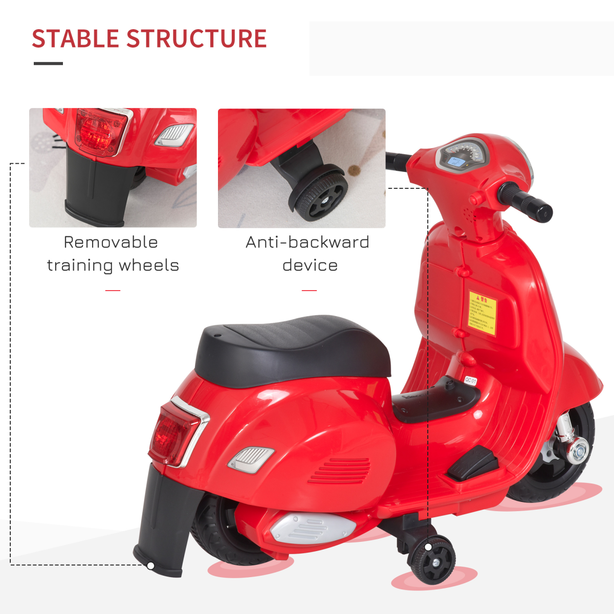 Vespa Kids Ride-On Motorcycle