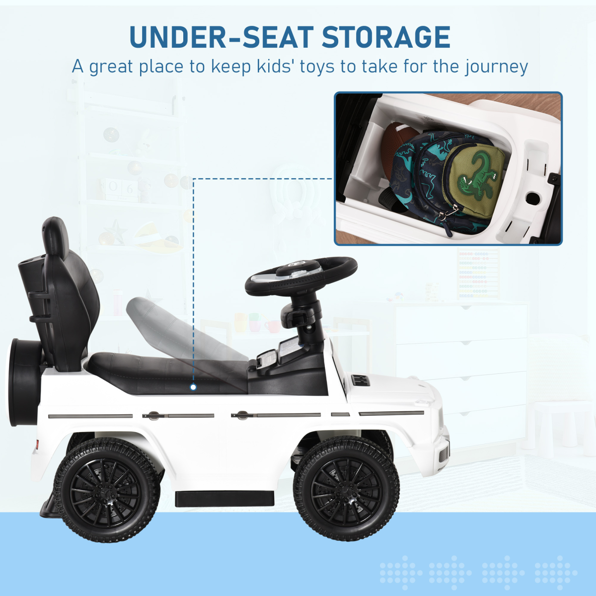 Mercedes Benz G350 Kids Ride-On Slider Stroller