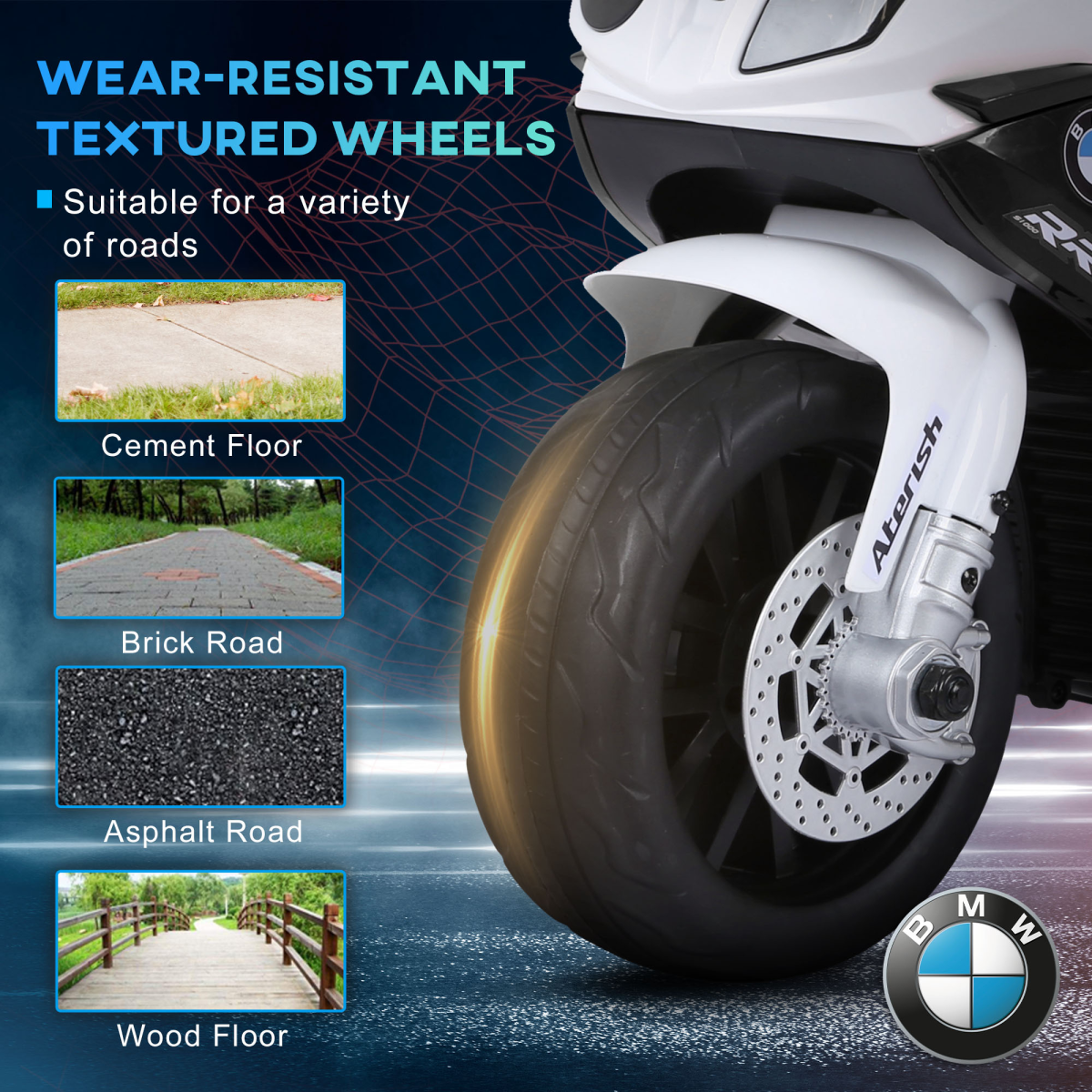 BMW Licensed Electric Kids Motorcycle with Lights & Music