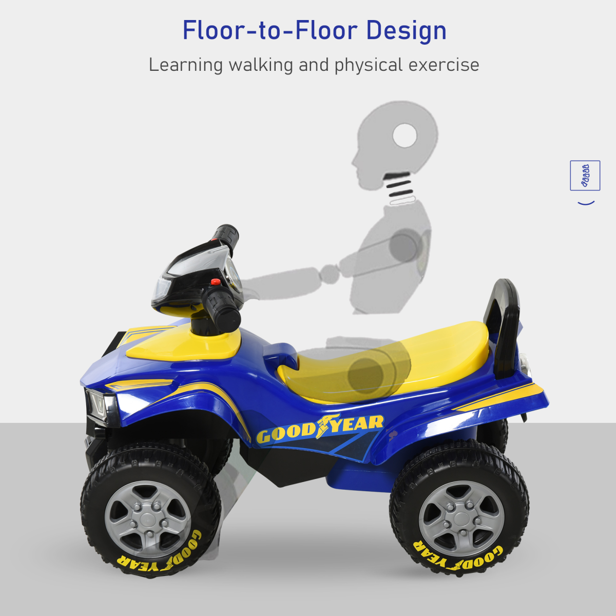 Goodyear Baby Quad Ride-On Walker