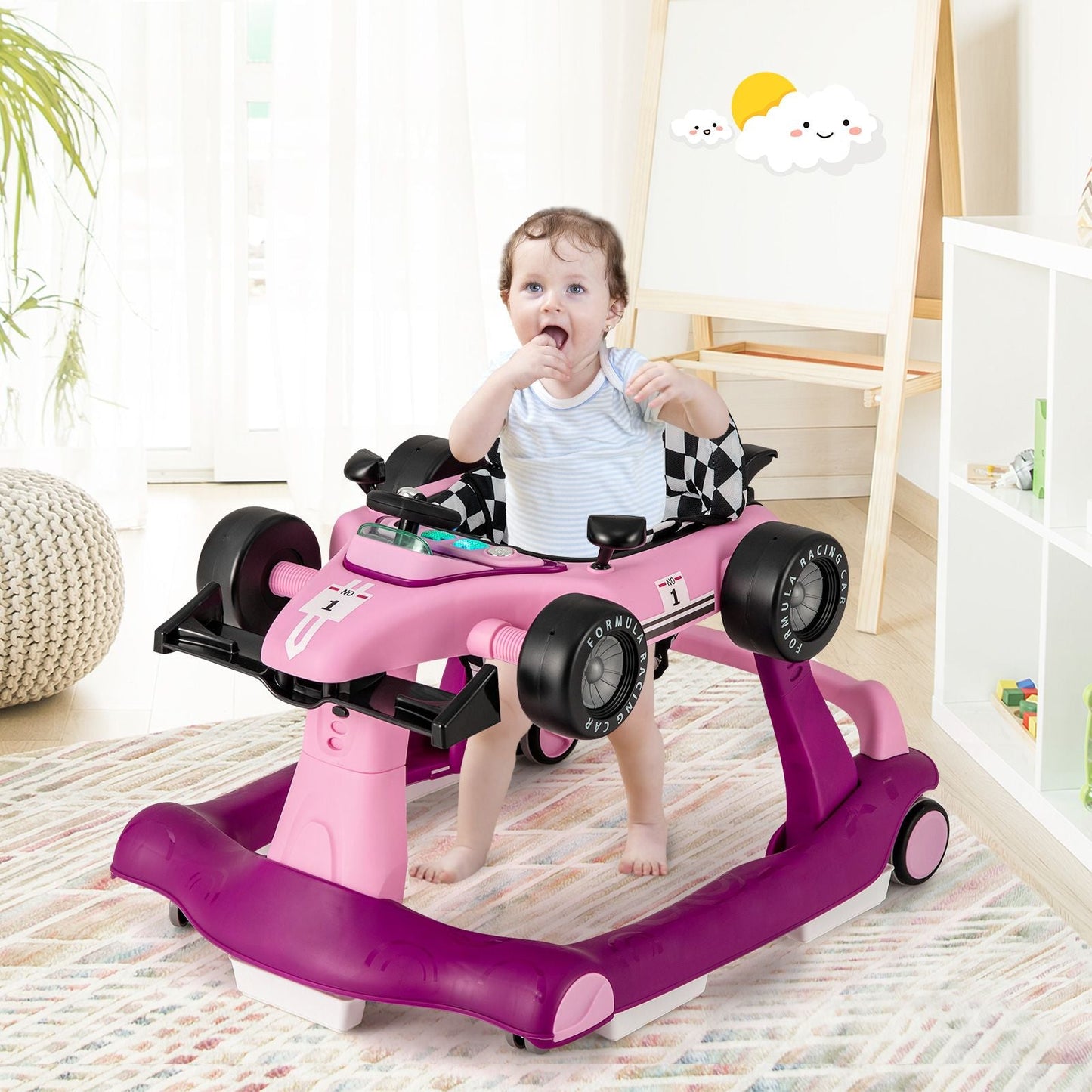 Versatile 4-In-1 Baby Push Walker