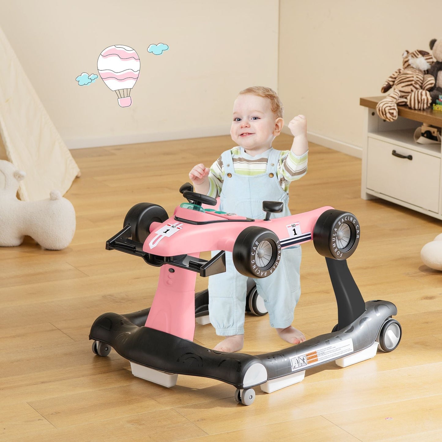 Versatile 4-In-1 Baby Push Walker