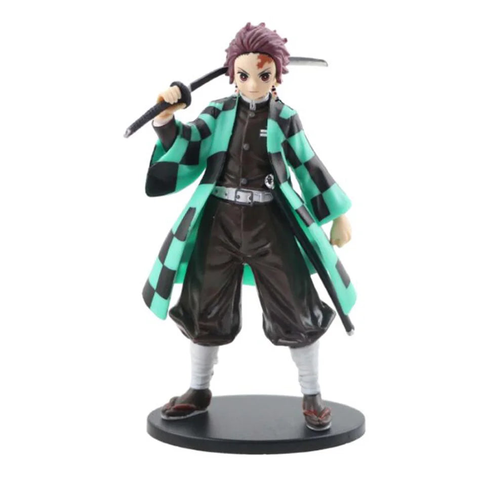 Demon Slayer: Kimetsu No Yaiba PVC Action Figures - Collectible Kamado Tanjirou, Agatsuma Zenitsu & Nezuko Warrior Models