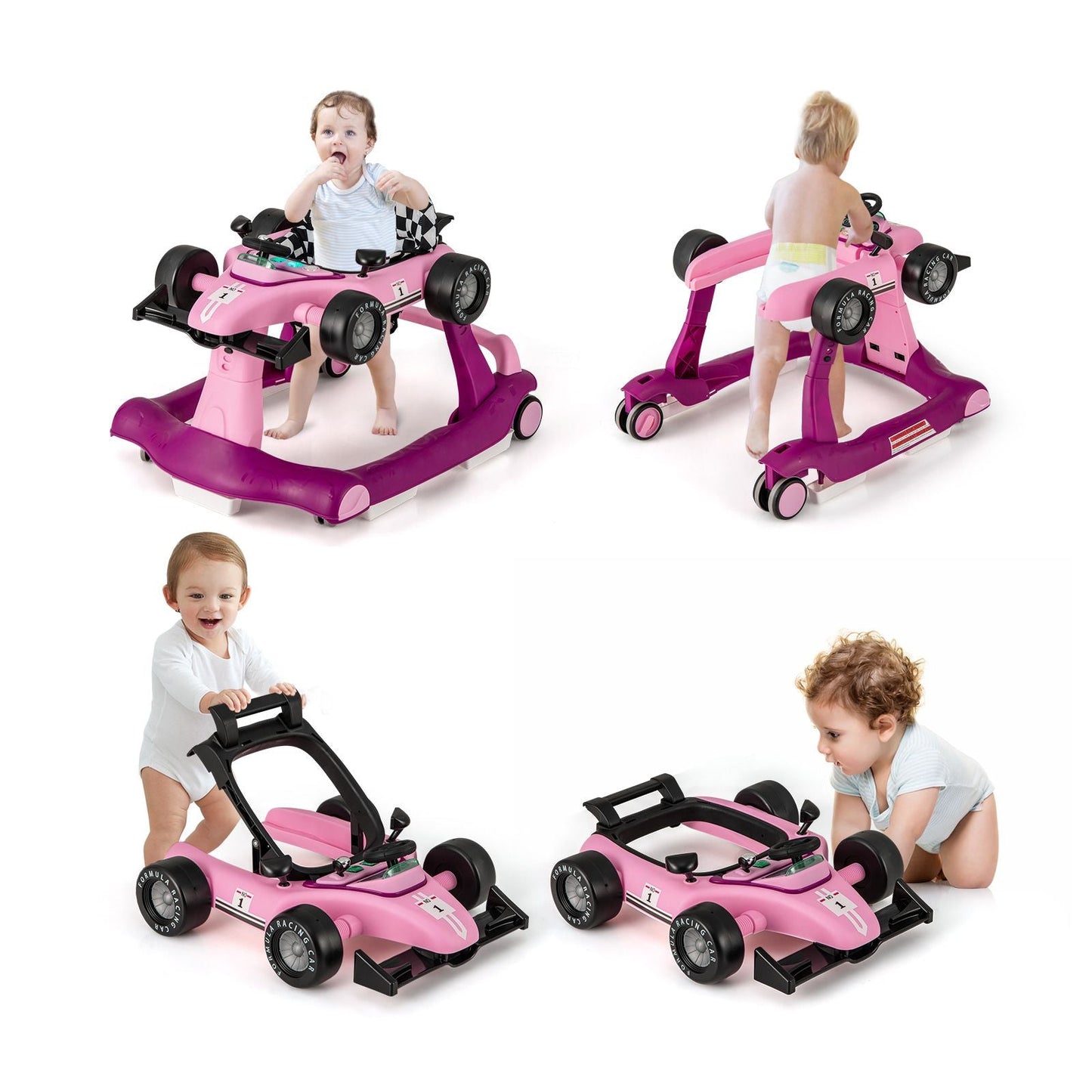 Versatile 4-In-1 Baby Push Walker