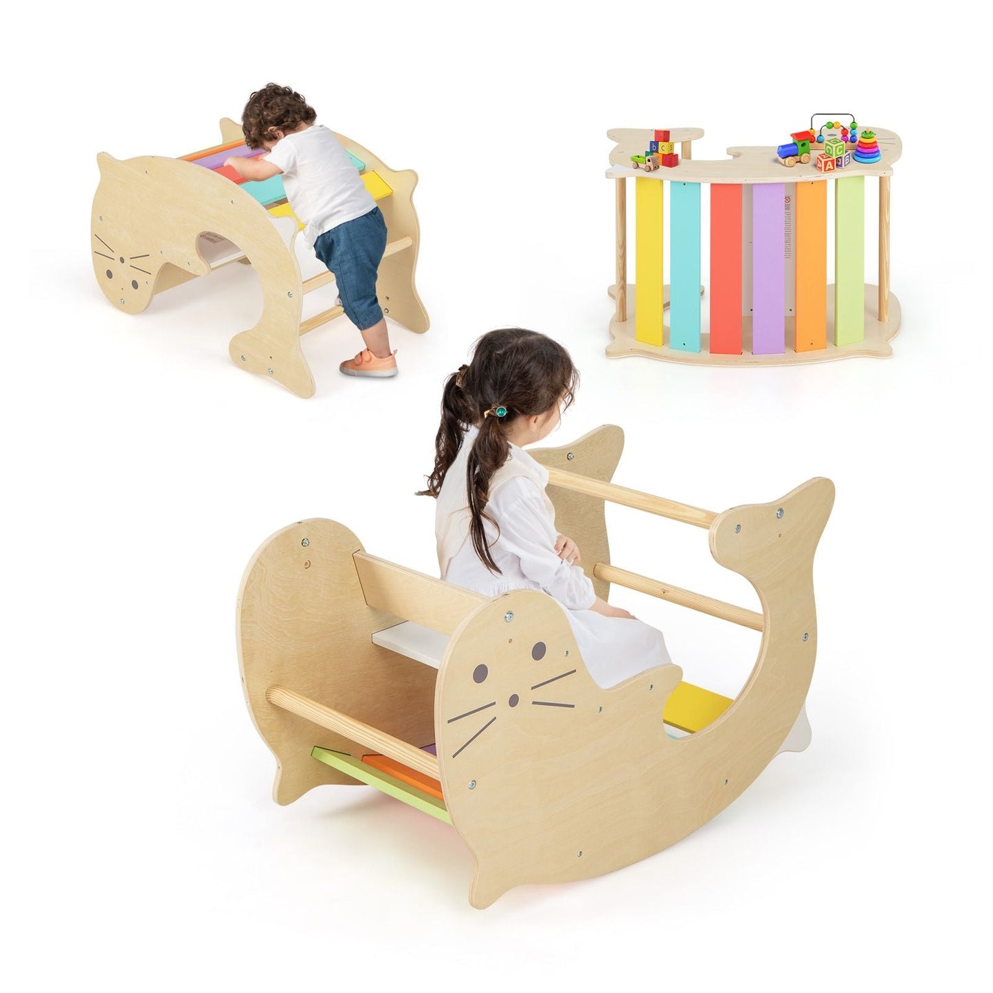 3-In-1 Climbing Toy Set for 3-14 Years Old Toddlers