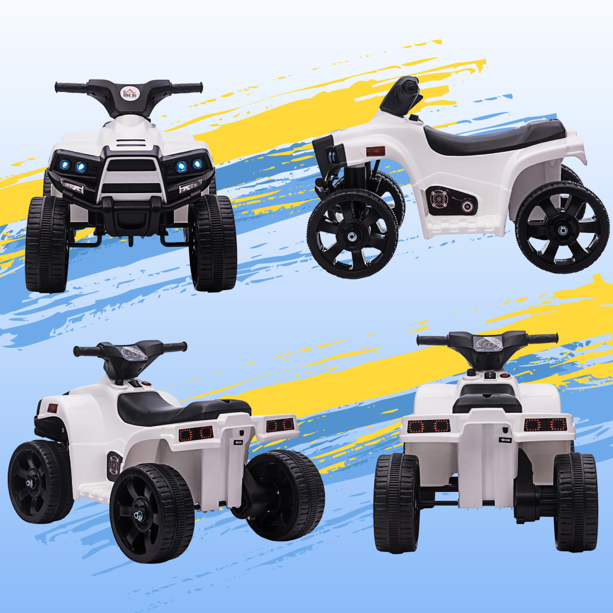 Electric Kids ATV Fun Ride-On Car for Toddlers 18-36 Months - Black