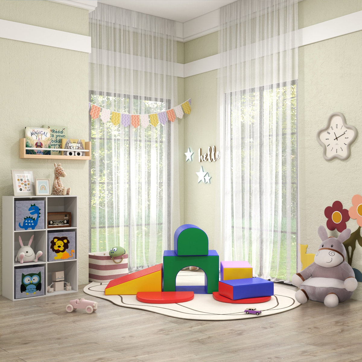 Colorful 7-Piece Foam Soft Play Se