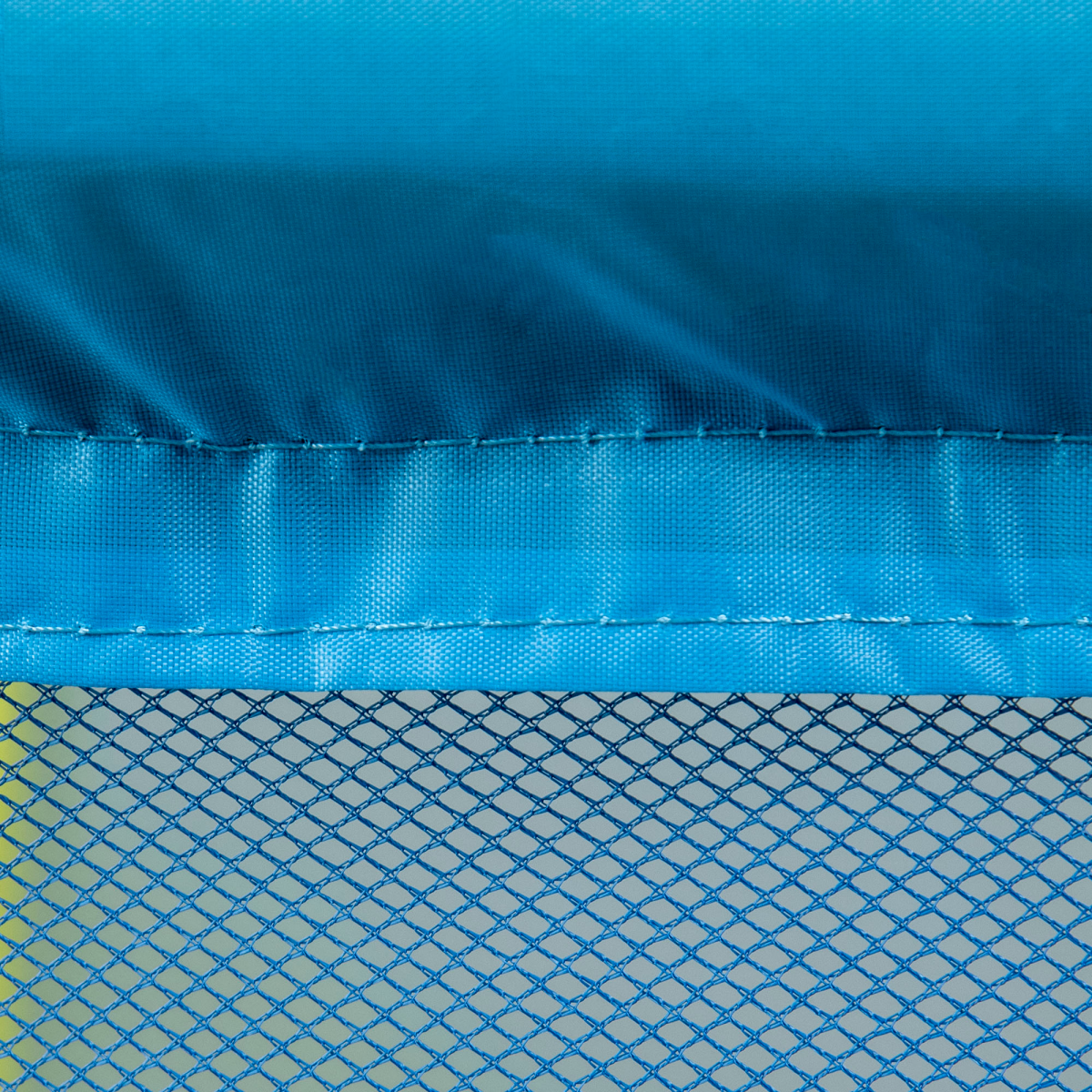 ZONEKIZ 4.6FT Bungee Trampoline with Safety Net for Kids - Blue